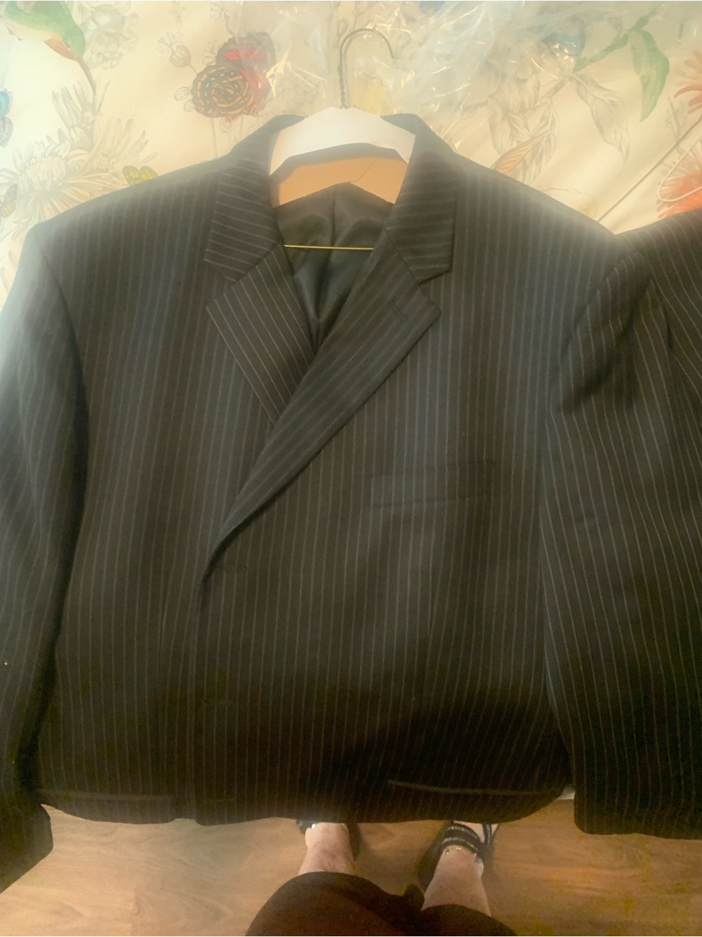Jones New York Black Pinstripe Suit